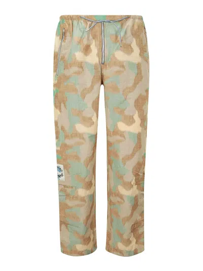 Acne Studios Camouflage Logo-patch Cargo Pants In Multicolour