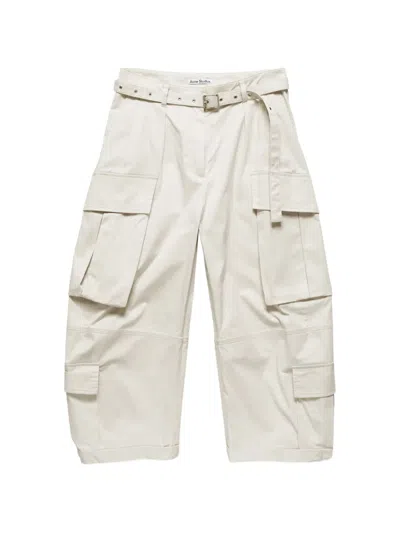 Acne Studios Cargo Trousers With Belt In Brown