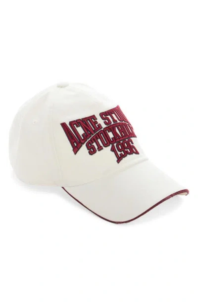 Acne Studios Carla College Embroidered Logo Adjustable Baseball Cap In Multi