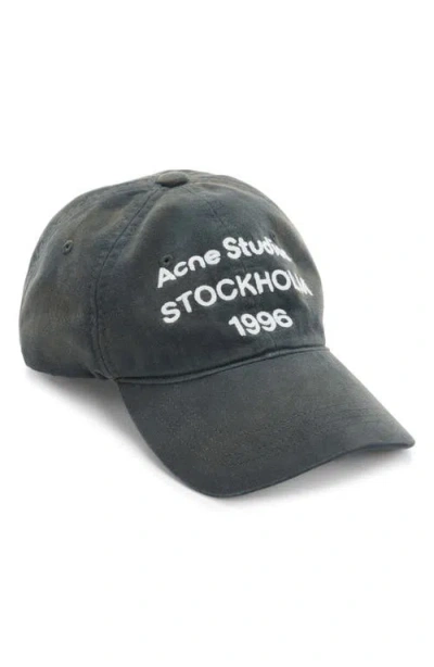 Acne Studios Carliy 1996 Baseball Hat In Black