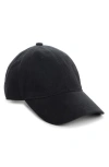 Acne Studios Carliy Embroidered Back Logo Adjustable Baseball Cap In Black