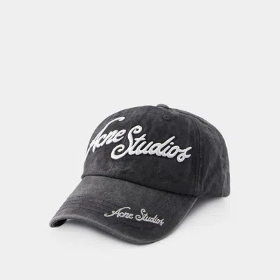 Acne Studios Carliy Tourist Cap -  - Baumwolle - Schwarz In Black