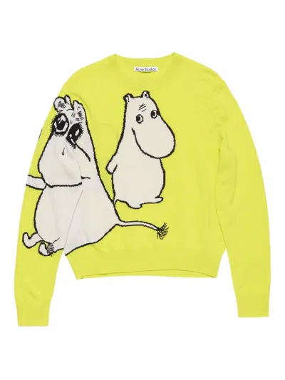 Acne Studios Cartoon-print Knitted Jumper