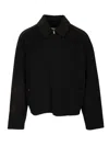 Acne Studios Cashmere Blend Jacket Jackets Black In Black