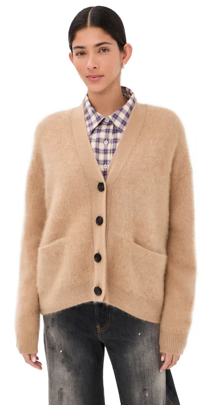 Acne Studios Cashmere Cardigan Light Brown