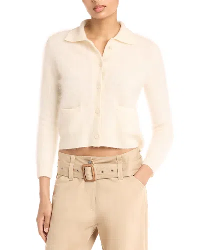 Acne Studios Cashmere Cardigan Sweater In White