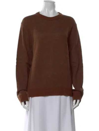 Pre-owned Acne Studios Cashmere Crew Neck Sweater In Brown