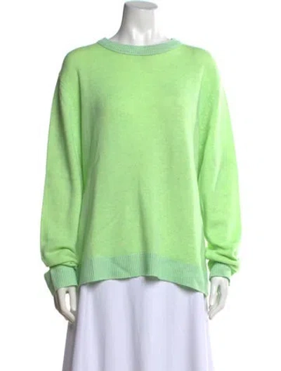 Pre-owned Acne Studios Cashmere Crew Neck Sweater In Green