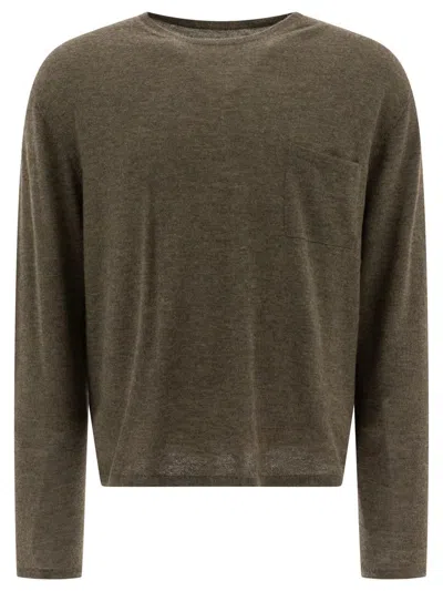 Acne Studios Cashmere Crewneck Sweater In Green