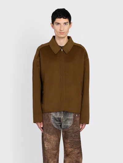 Acne Studios Cashmere Jacket In Green