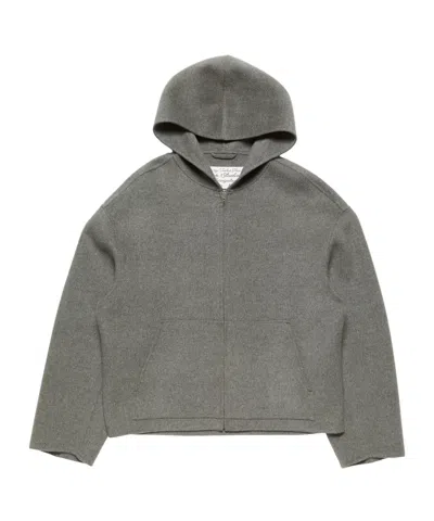 Acne Studios Cashmere Jacket With Hood In Gray
