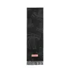 Acne Studios Cashmere Jacquard Scarf In Black
