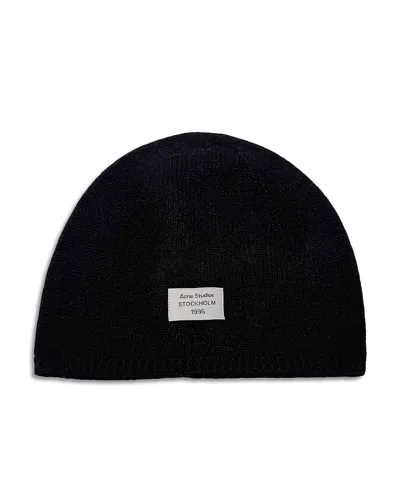 Acne Studios Cashmere Knit Beanie In Purple