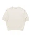 Acne Studios Cashmere Logo Knit In White