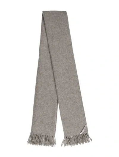 Pre-owned Acne Studios Cashmere Scarf In Grey