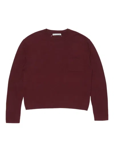 Acne Studios Cashmere Sweater In Red