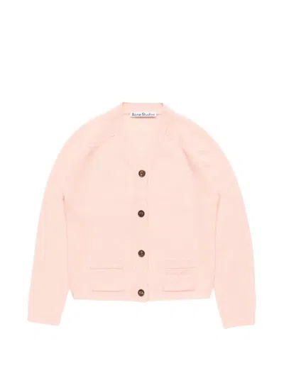 Acne Studios Cashmere V-neck Cardigan In Pink