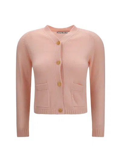 Acne Studios Cashmere V-neck Cardigan In Pink