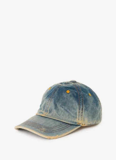 ACNE STUDIOS CASQUETTE EN DENIM DÉLAVÉ DE COTON