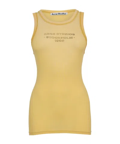 Acne Studios Casual And Simple Vest In Yellow