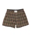 Acne Studios Casual Plaid Shorts In Multi