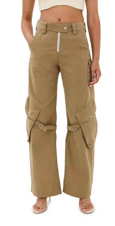 ACNE STUDIOS CASUAL RELAXED FIT TROUSERS COLD BEIGE