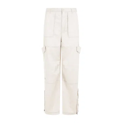 Acne Studios Casual Straight Leg Trousers For Men In White