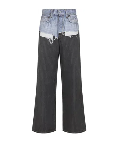 Acne Studios Casual Trousers With Belt Loops In Multi