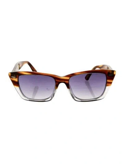 Pre-owned Acne Studios Cat-eye Gradient Sunglasses In Brown