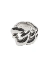 Acne Studios Chain-link Ring In Silver