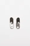 Acne Studios Chain Lock Earring In Silver