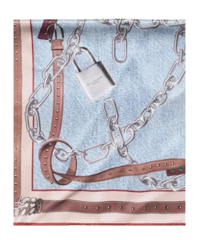 ACNE STUDIOS CHAIN-PRINT SCARF