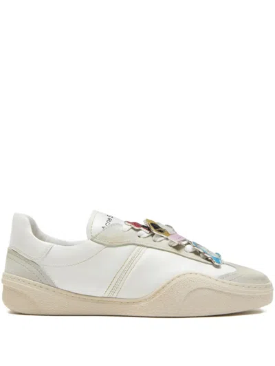 Acne Studios Charm-detail Low-top Sneakers In White