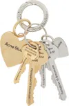 Acne Studios Charm Keychain In Metallic