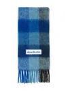 Acne Studios Check Mohair Scarf In Multi