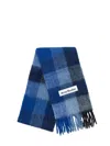 Acne Studios Check-pattern Fringed Scarf In Multi