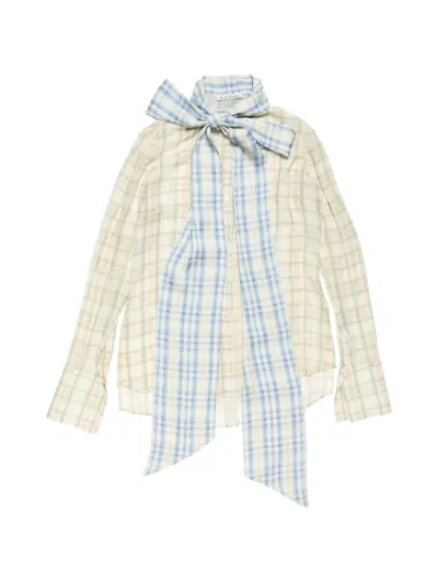Acne Studios Check-pattern Shirt In Neutral