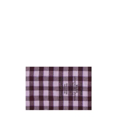 Acne Studios Check-print Wool Scarf In Multicolor