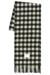 Acne Studios Check Scarf In Black