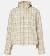 Acne Studios Ofass Summery Check Jacket In Neutral