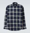 Acne Studios Checked Pattern Button-down Shirt In Blue