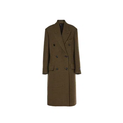 ACNE STUDIOS ACNE STUDIOS CHECKED DOUBLE-BREASTED WOOL BLEND COAT