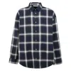 Acne Studios Checked Pattern Button-down Shirt In Blue