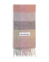 Acne Studios Soft Checkered Scarf In Pastel Shades In Multi
