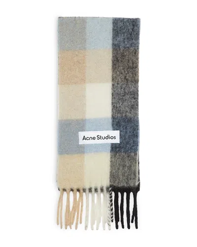 Acne Studios Checked Fringe Scarf