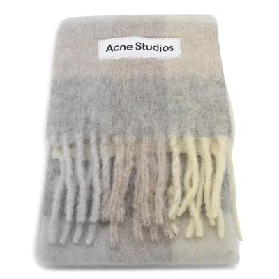 Acne Studios Checked Fringed In Multi