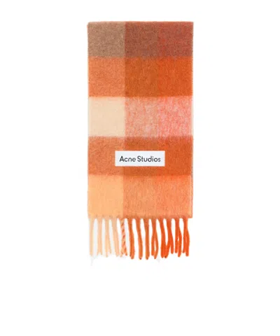 ACNE STUDIOS ACNE STUDIOS CHECKED FRINGED-EDGE SCARF
