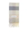 Acne Studios Bufanda Motivo Cuadros In Nude