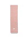 Acne Studios Checked Logo Scarf In Pink