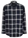 Acne Studios Checked Pattern Button-down Shirt In Black